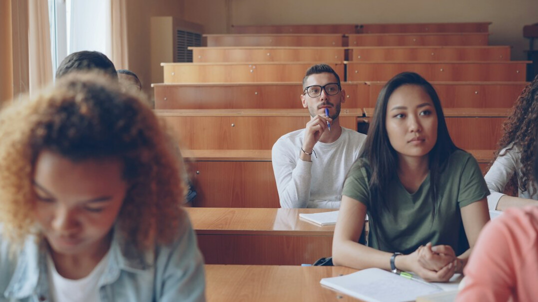 medical students in lecture hall