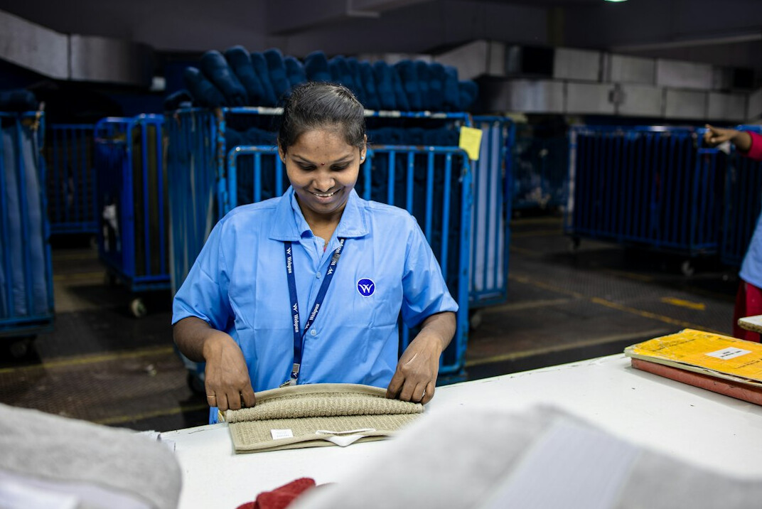 nurse studying medical materials