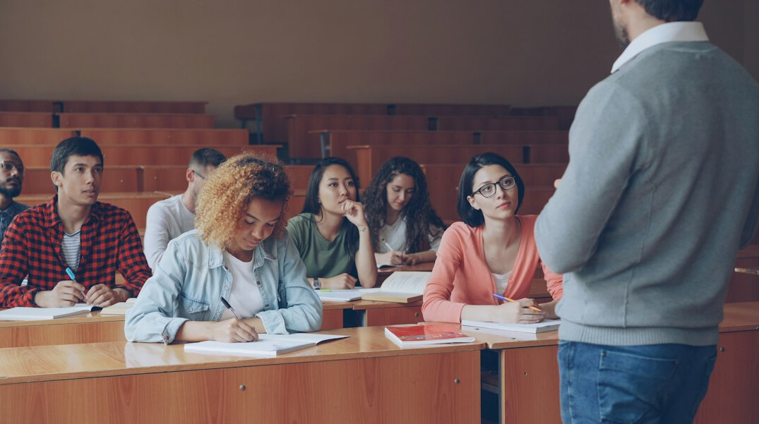 medical students in lecture hall
