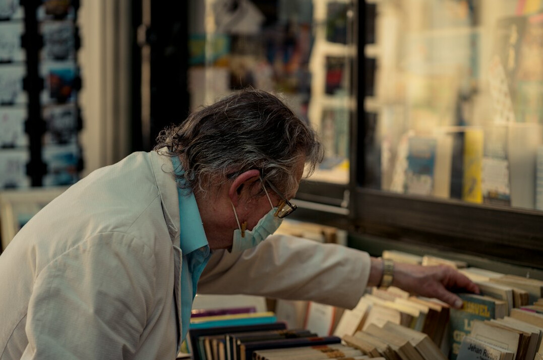 doctor studying medical books